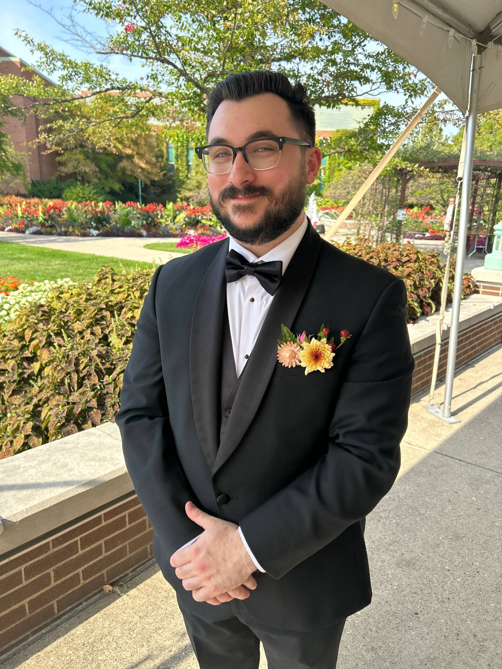 Professor Noah Meyerson looking forward